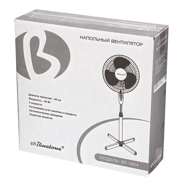 Характеристики - Вентилятор BINATONE SF-1604-2