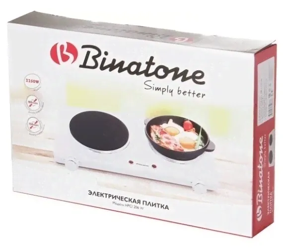 Плитка электрическая Binatone HPCI 206 W