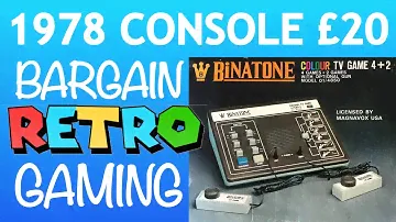 1978 Retro Console Binatone TV Master 4 + 2 cheap vintage collectable
